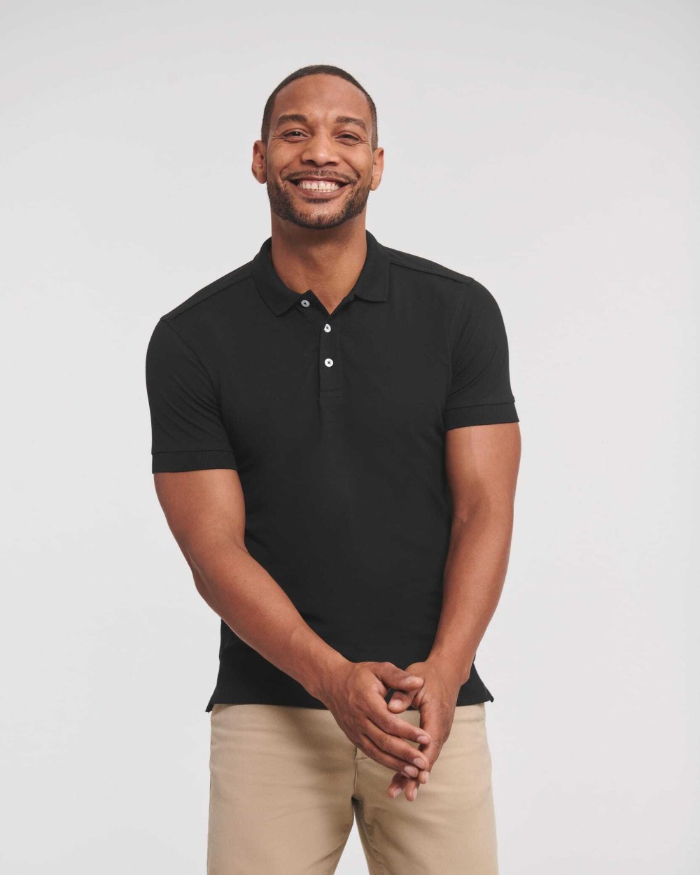 RUSSELL Stretch Polo für Herren Poloshirts personalisierbar