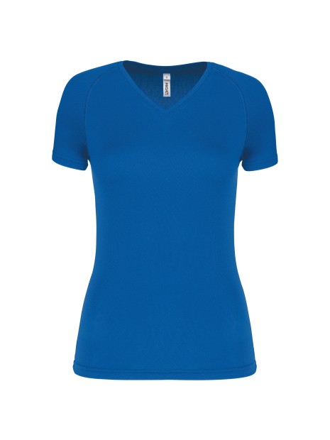PROACT T-shirt de sport manches courtes col v femme /api/colors/63e0cb84-1e08-4155-9a08-d4cc5df78ce3 personnalisable