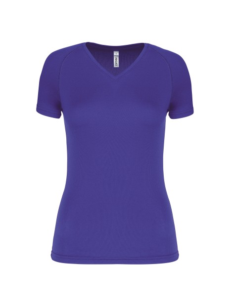 PROACT T-shirt de sport manches courtes col v femme /api/colors/fd1ce2bd-c424-4d96-94c1-3e51d8146eb7 personnalisable
