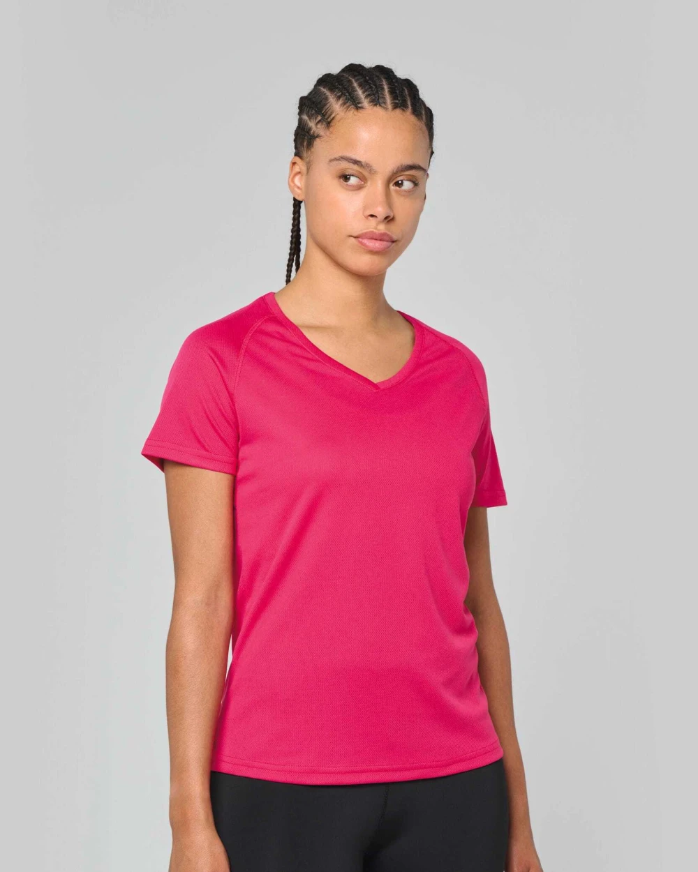 T-Shirts personnalisable PROACT T-shirt de sport manches courtes col v femme
