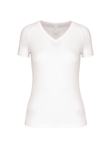 PROACT T-shirt de sport manches courtes col v femme /api/colors/7a92cd2d-10d2-40b4-928b-296bb7487506 personnalisable