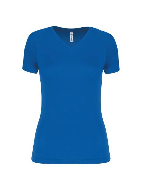 PROACT T-shirt de sport manches courtes col v femme /api/colors/ba86c6d9-4a86-4da2-a3b0-0c3c75503a53 personnalisable
