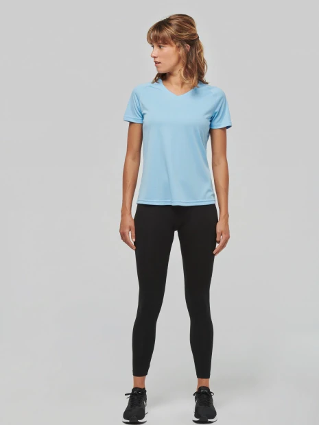 T-Shirts à personnaliser PROACT T-shirt de sport manches courtes col v femme 