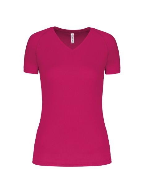 PROACT T-shirt de sport manches courtes col v femme /api/colors/0327c765-dd20-409c-911d-31f7a9b4c2f5 personnalisable