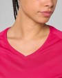PROACT Damen Kurzarm-Sportshirt mit V-Ausschnitt T-Shirts personalisierbar