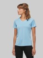 T-Shirts à personnaliser PROACT T-shirt de sport manches courtes col v femme 