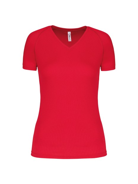 PROACT T-shirt de sport manches courtes col v femme /api/colors/c953313a-9c9d-493b-934e-ddcf8fada2ae personnalisable