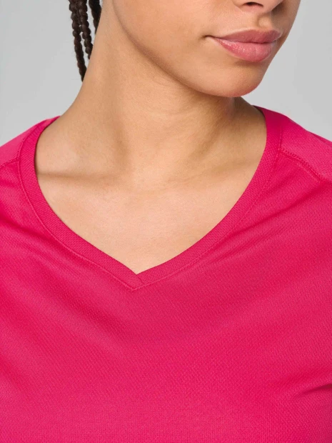 T-Shirts à personnaliser PROACT T-shirt de sport manches courtes col v femme 