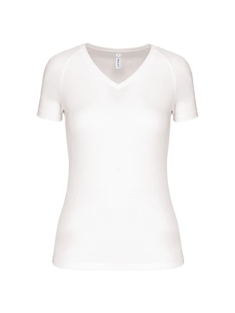 PROACT T-shirt de sport manches courtes col v femme /api/colors/7a92cd2d-10d2-40b4-928b-296bb7487506 personnalisable