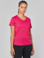 T-Shirts à personnaliser PROACT T-shirt de sport manches courtes col v femme 