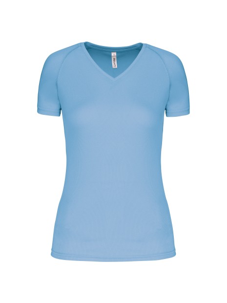 PROACT T-shirt de sport manches courtes col v femme /api/colors/549fa598-8d61-4fa2-82ad-90f4d2ec39ab personnalisable