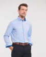 Hemden RUSSELL LONG-SLEEVED HERRINGBONE SHIRT voor bedrukking &amp; borduring