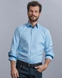 Hemden RUSSELL LONG-SLEEVED HERRINGBONE SHIRT voor bedrukking &amp; borduring