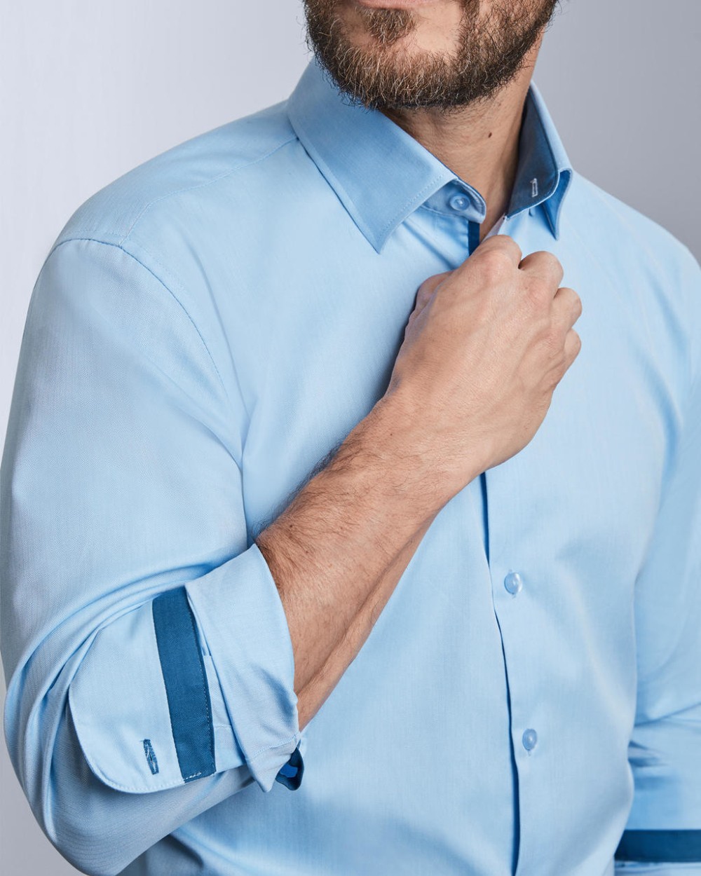 RUSSELL LONG SLEEVE HERRINGBONE SHIRT Hemden personalisierbar