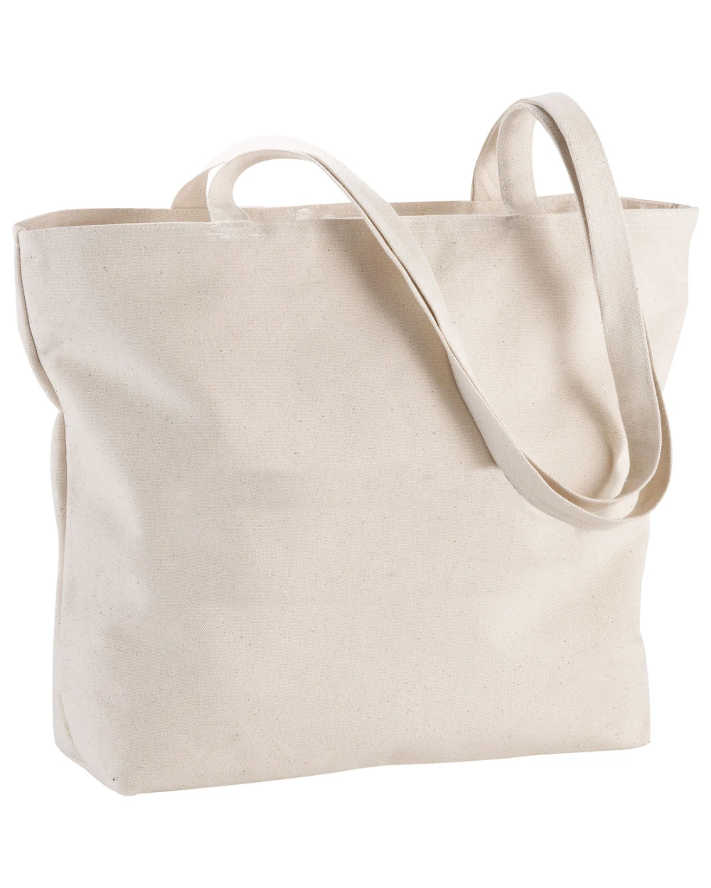 Tassen & Zakken 4DO Ningbo 320 g/m² katoenen tas met rits 15L voor bedrukking &amp; borduring