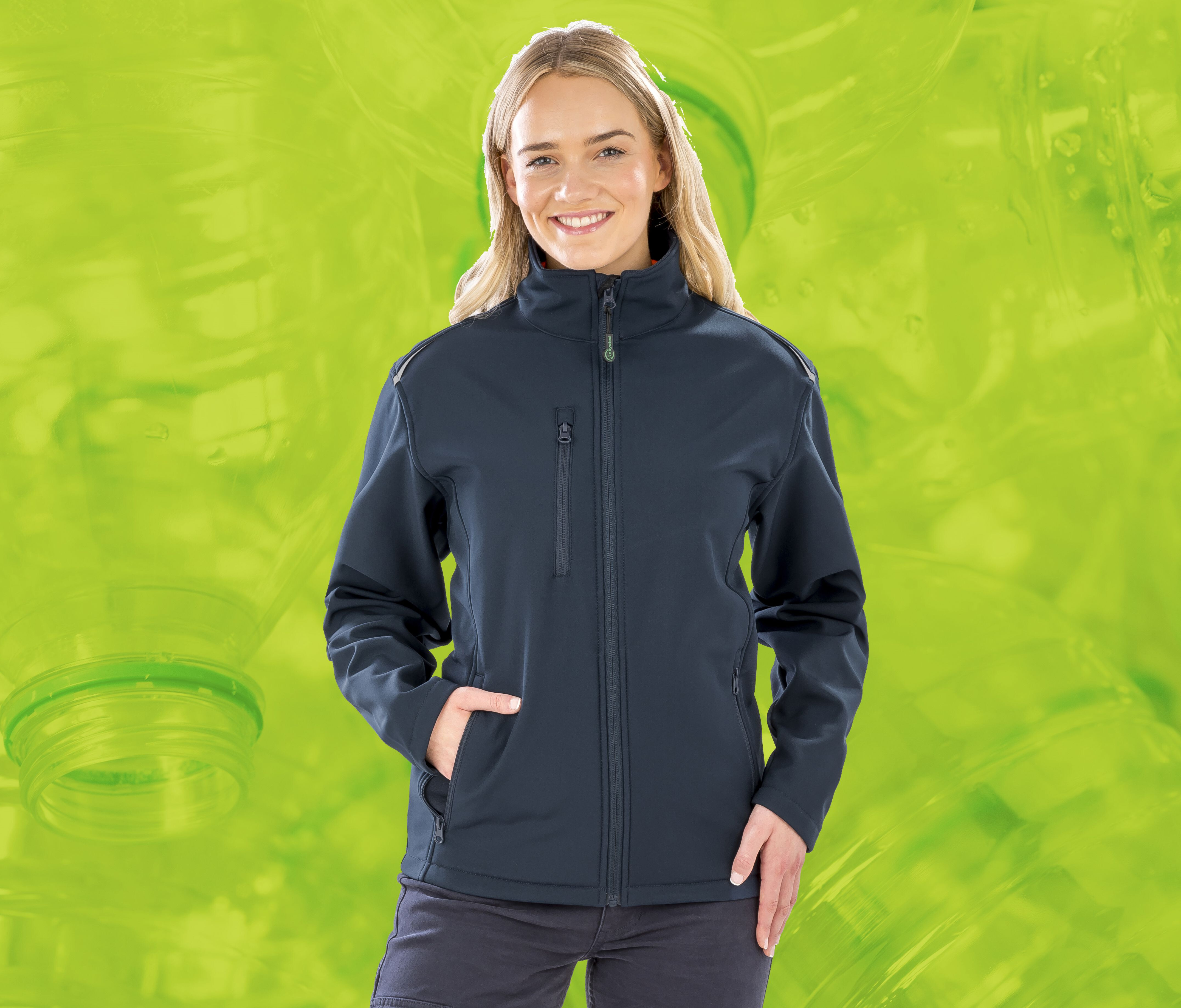 Softshells personnalisable RESULT WOMENS RECYCLED 3-LAYER PRINTABLE SOFTSHELL JACKET