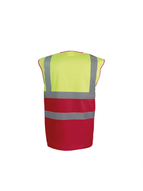 YOKO Gilet haute visibilité bicolore /api/colors/35df9144-276d-47f1-8a33-3184609a7171 personnalisable