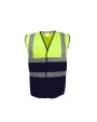 Fluo vestjes YOKO Tweekleurig veiligheidshesje voor bedrukking &amp; borduring