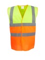 YOKO Gilet haute visibilité bicolore /api/colors/b12e7c83-e578-4288-95b7-62284593e0b5 personnalisable
