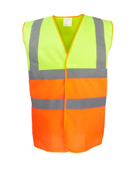 YOKO Gilet haute visibilité bicolore /api/colors/b12e7c83-e578-4288-95b7-62284593e0b5 personnalisable