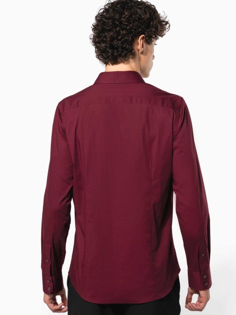 Chemises à personnaliser KARIBAN Chemise coton / élasthanne manches longues homme 