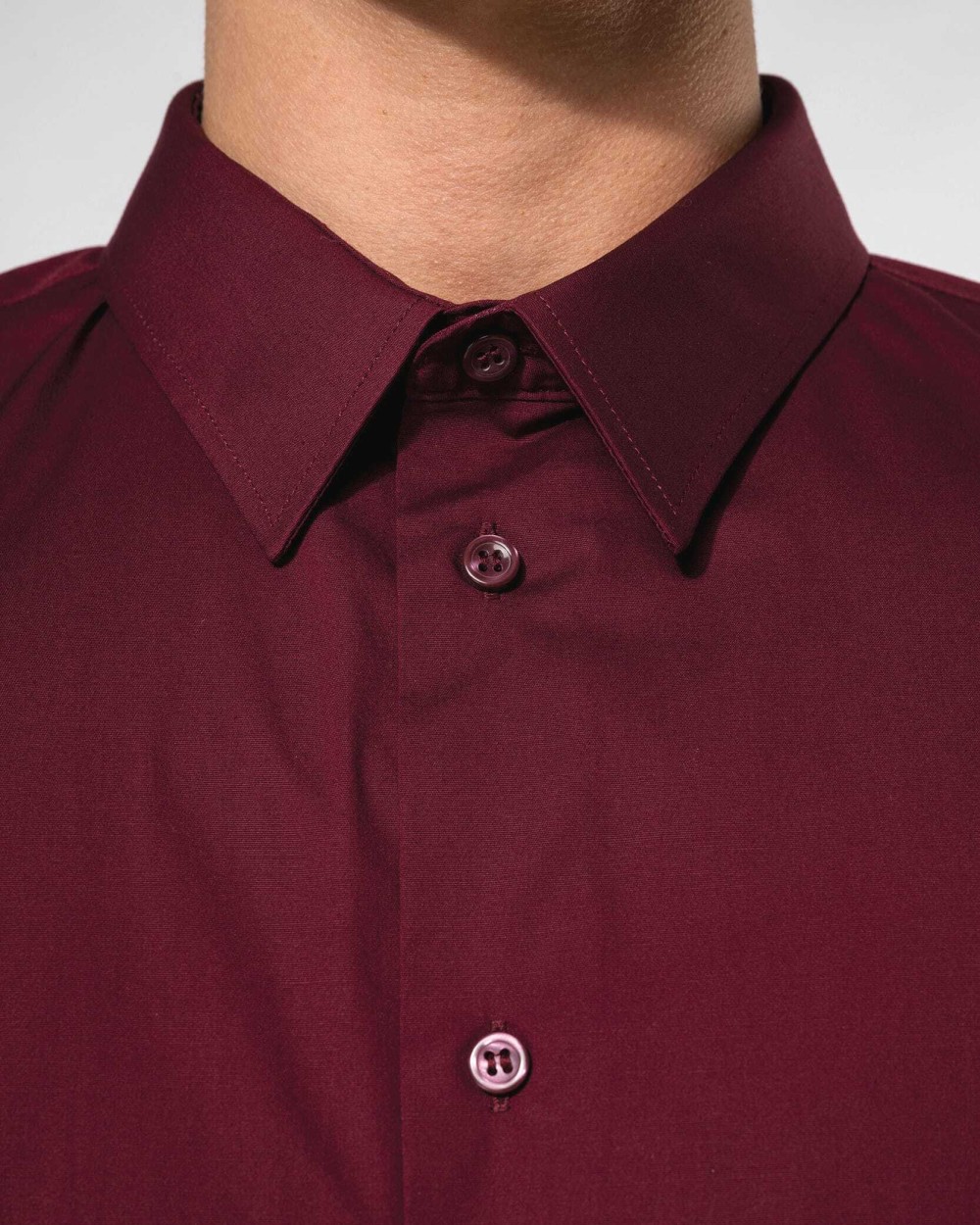 Chemises personnalisable KARIBAN Chemise coton / élasthanne manches longues homme