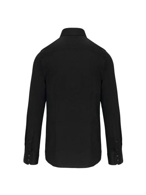 KARIBAN Chemise coton / élasthanne manches longues homme /api/colors/b9fdad4a-5e94-45cb-8c03-c08b349b28c3 personnalisable