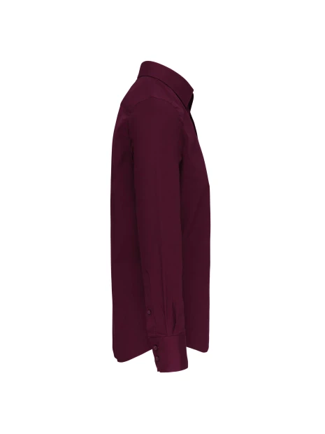 KARIBAN Chemise coton / élasthanne manches longues homme /api/colors/3f4410b9-f80f-412a-9aa8-9260cc84003d personnalisable