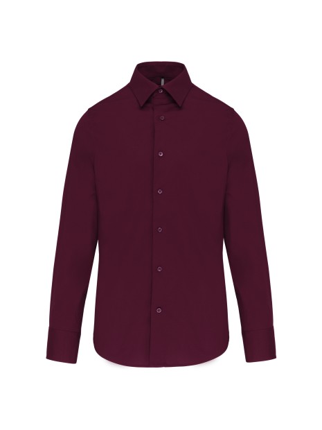 KARIBAN Chemise coton / élasthanne manches longues homme /api/colors/3f4410b9-f80f-412a-9aa8-9260cc84003d personnalisable