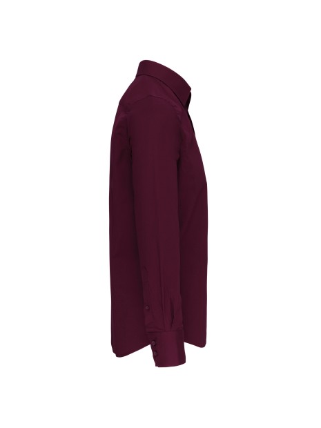 KARIBAN Chemise coton / élasthanne manches longues homme /api/colors/3f4410b9-f80f-412a-9aa8-9260cc84003d personnalisable