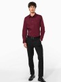 Chemises à personnaliser KARIBAN Chemise coton / élasthanne manches longues homme 