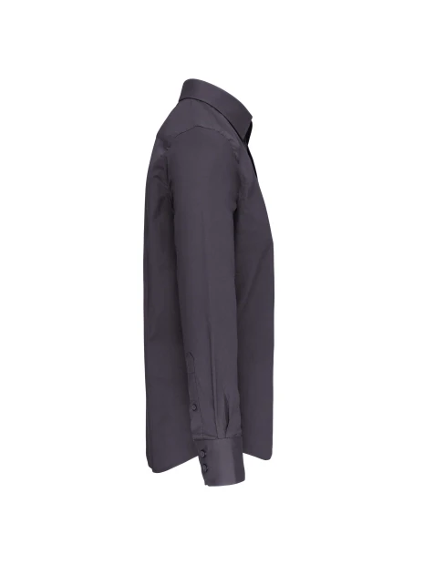 KARIBAN Chemise coton / élasthanne manches longues homme /api/colors/a74dfbdb-7821-4e15-a7e5-fe07498d41c7 personnalisable