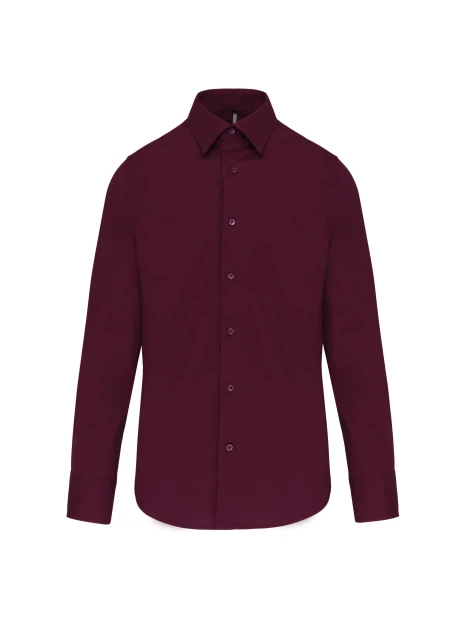 KARIBAN Chemise coton / élasthanne manches longues homme /api/colors/3f4410b9-f80f-412a-9aa8-9260cc84003d personnalisable