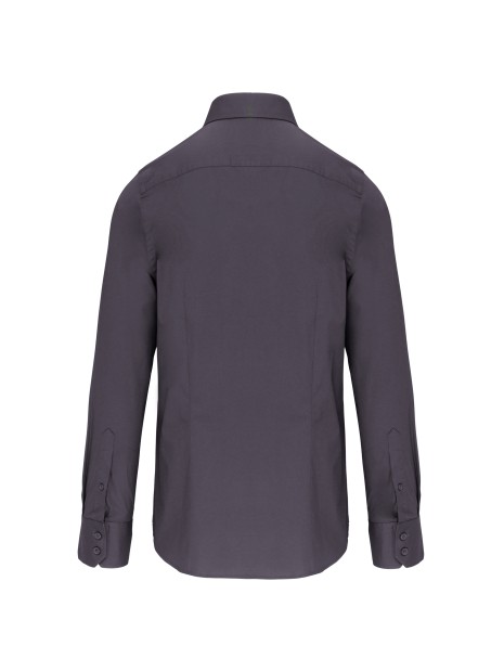 KARIBAN Chemise coton / élasthanne manches longues homme /api/colors/a74dfbdb-7821-4e15-a7e5-fe07498d41c7 personnalisable