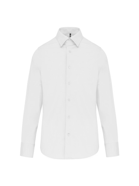 KARIBAN Chemise coton / élasthanne manches longues homme /api/colors/7a92cd2d-10d2-40b4-928b-296bb7487506 personnalisable