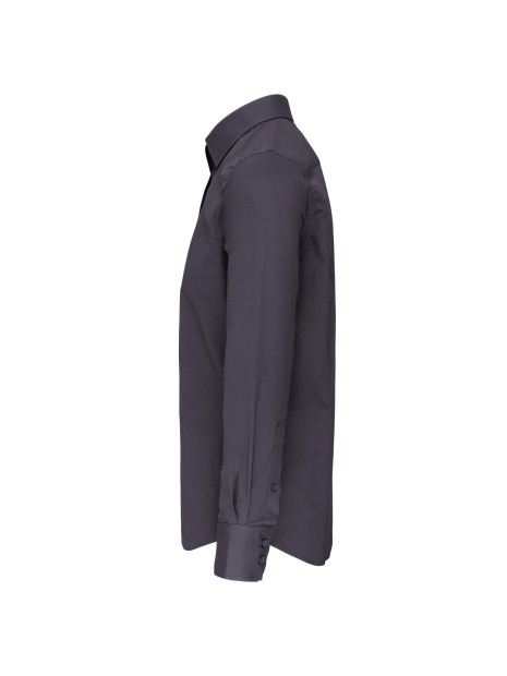 KARIBAN Chemise coton / élasthanne manches longues homme /api/colors/a74dfbdb-7821-4e15-a7e5-fe07498d41c7 personnalisable