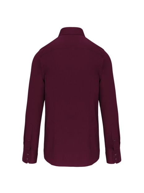 KARIBAN Chemise coton / élasthanne manches longues homme /api/colors/3f4410b9-f80f-412a-9aa8-9260cc84003d personnalisable