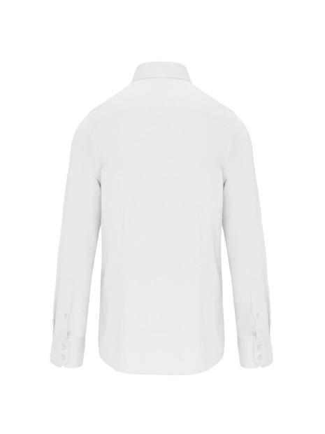 KARIBAN Chemise coton / élasthanne manches longues homme /api/colors/7a92cd2d-10d2-40b4-928b-296bb7487506 personnalisable