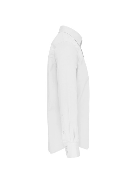KARIBAN Chemise coton / élasthanne manches longues homme /api/colors/7a92cd2d-10d2-40b4-928b-296bb7487506 personnalisable