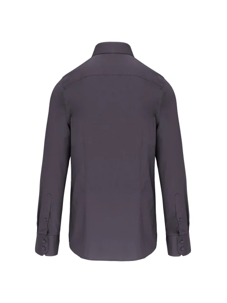 KARIBAN Chemise coton / élasthanne manches longues homme /api/colors/a74dfbdb-7821-4e15-a7e5-fe07498d41c7 personnalisable
