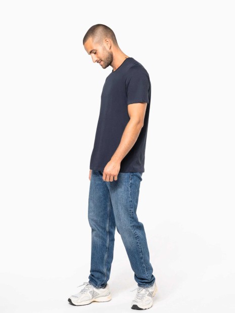 T-Shirts à personnaliser KARIBAN T-shirt Bio col à bords francs manches courtes homme 