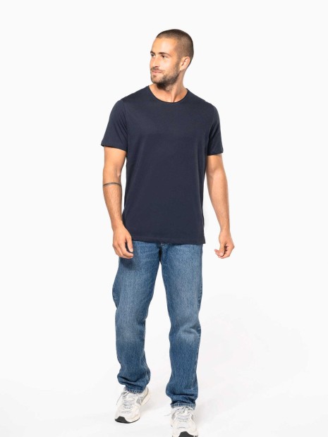 T-Shirts à personnaliser KARIBAN T-shirt Bio col à bords francs manches courtes homme 