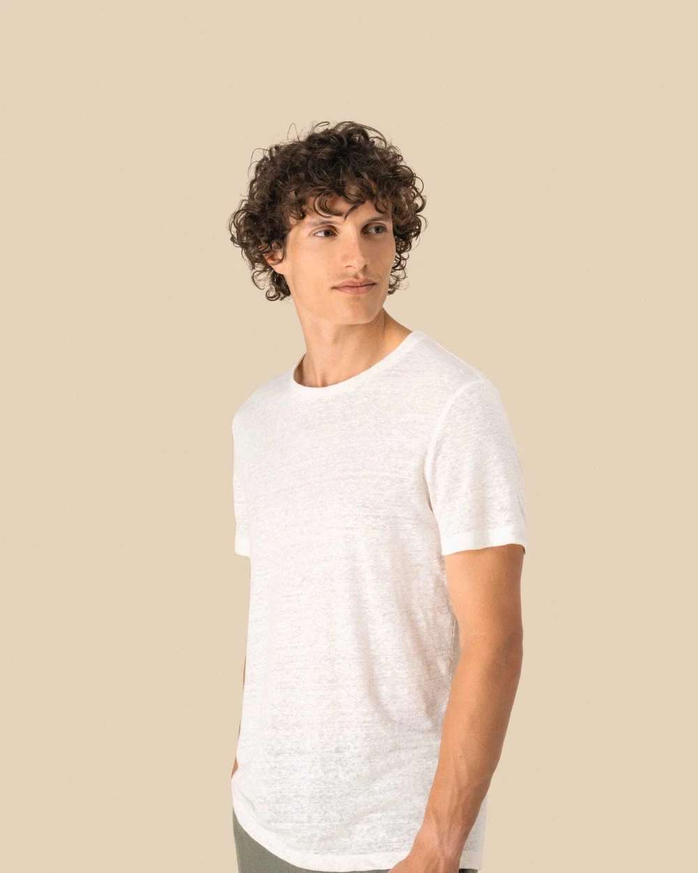 T-Shirts personnalisable SPASSO T-shirt en lin homme