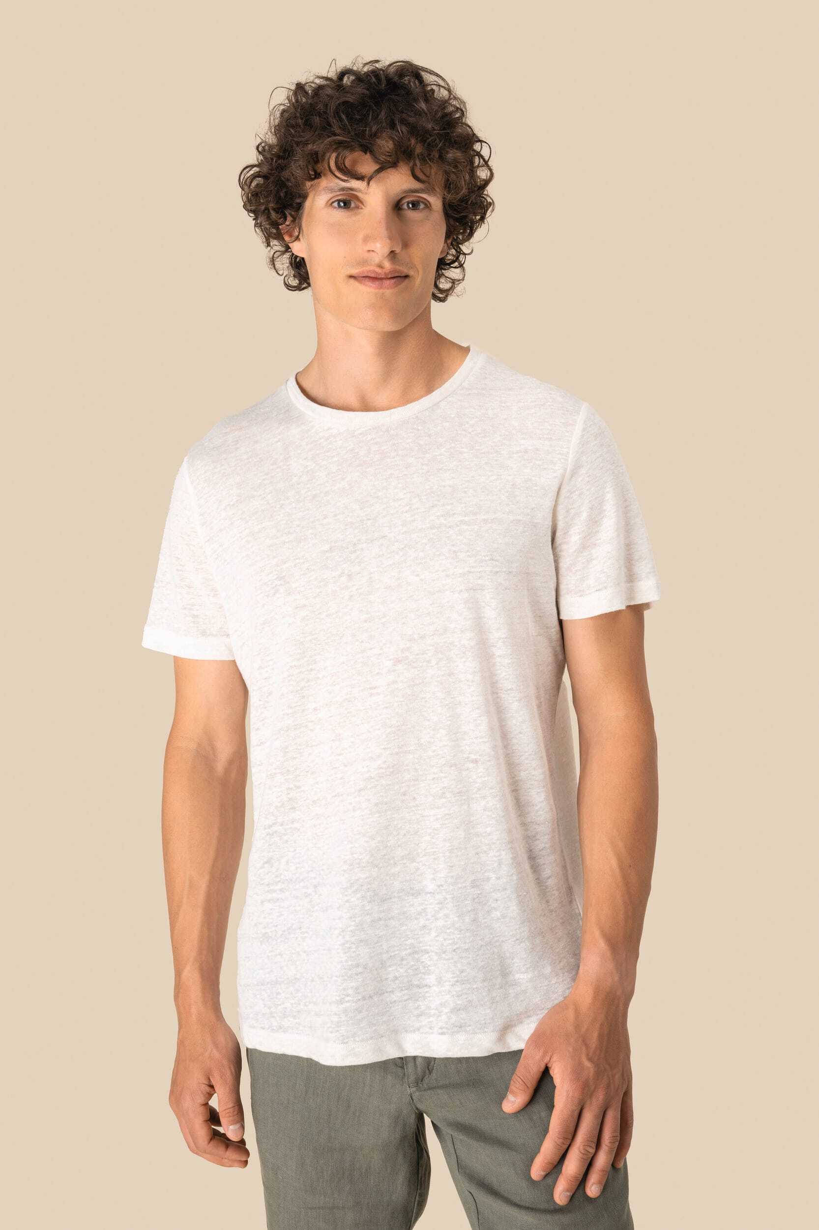 T-Shirts personnalisable SPASSO T-shirt en lin homme
