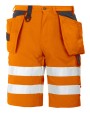 Bermuda's & Shorts PROJOB 6503 SIGNALISATIESHORT MET SPIJKERZAKKEN EN ISO 20471 KLASSE 2 voor bedrukking &amp; borduring