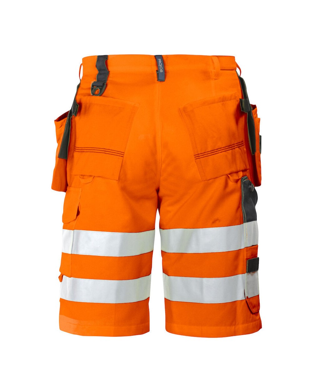 Bermuda's & Shorts PROJOB 6503 SIGNALISATIESHORT MET SPIJKERZAKKEN EN ISO 20471 KLASSE 2 voor bedrukking &amp; borduring