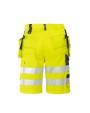 Bermuda's & Shorts PROJOB 6503 SIGNALISATIESHORT MET SPIJKERZAKKEN EN ISO 20471 KLASSE 2 voor bedrukking &amp; borduring