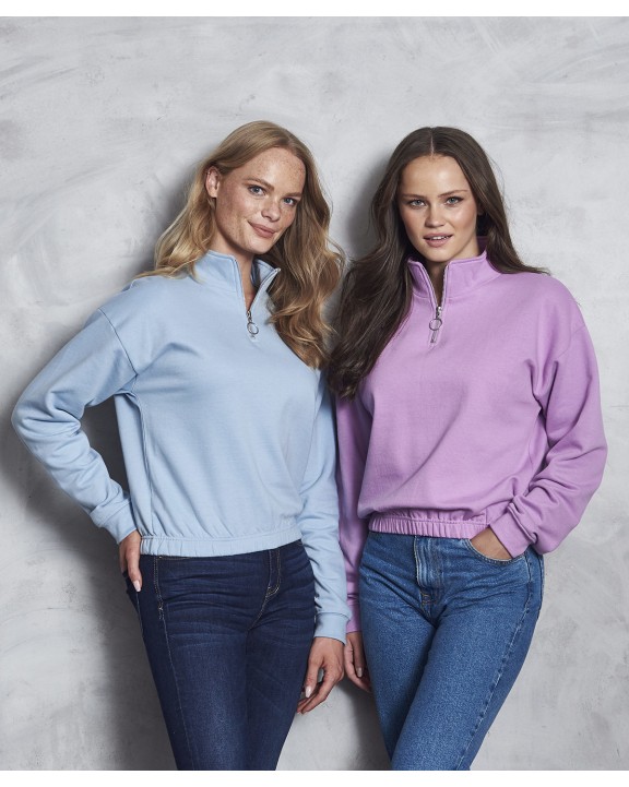 AWDIS WOMEN'S CROPPED 1/4 ZIP SWEAT Sweatshirts personalisierbar