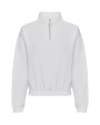 Sweat-shirts personnalisable AWDIS WOMEN'S CROPPED 1/4 ZIP SWEAT