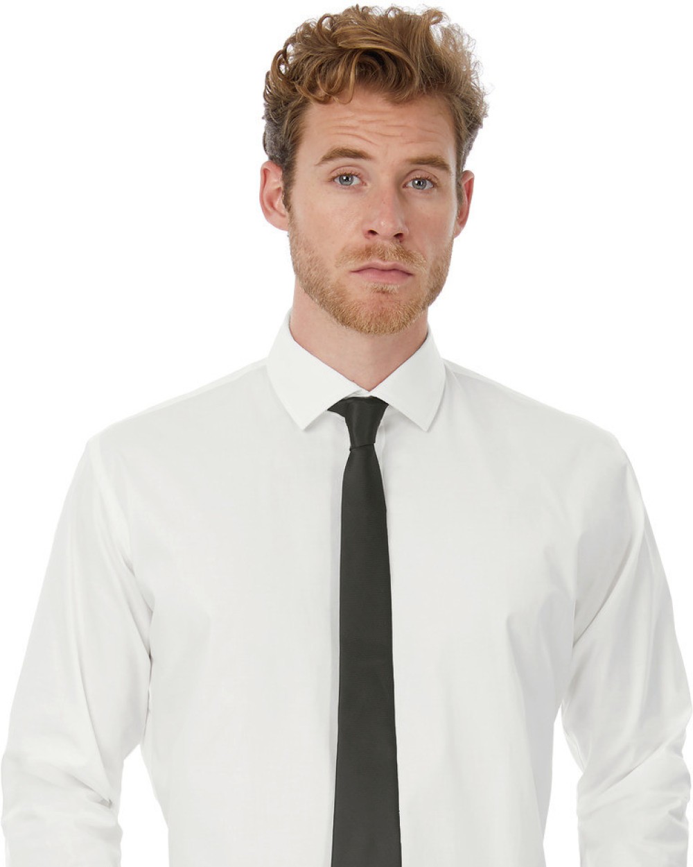Hemden B&C Black Tie LSL/men Shirt voor bedrukking &amp; borduring